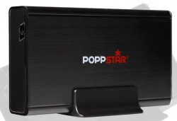 externe 2 TB Poppstar 3,5 Zoll USB/eSATA-Festplatte