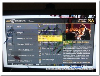 Hybrid EPG - Internet elektronsicher Programmführer