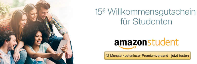 Amazon Student - 15 Euro Gutschein März 2017