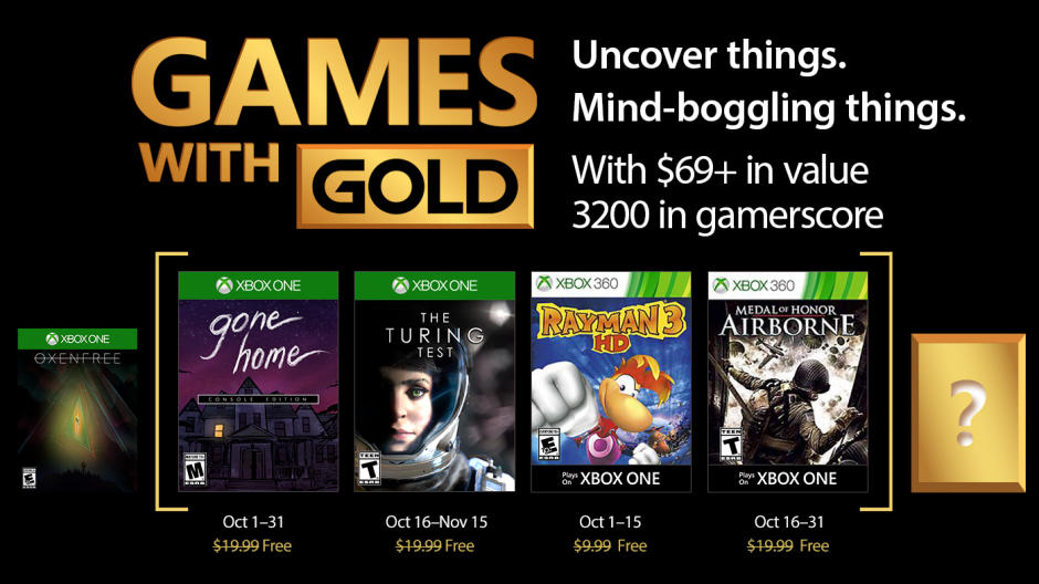 Games with Gold - kostenlose Spiele für Xbox Live Mitglieder
