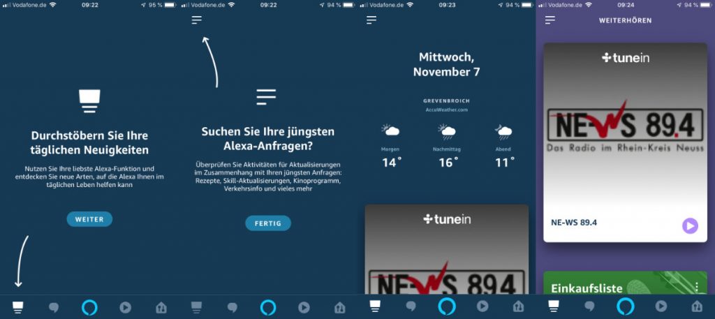 Alexa App - Update mit neuem Startbildschirm / Home Feed