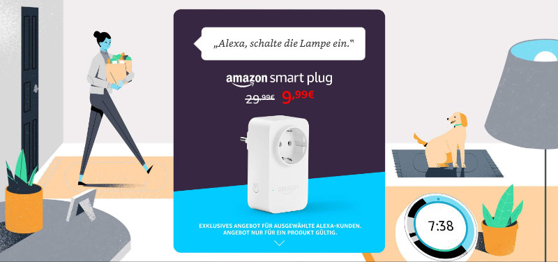 Amazon Smart Plug für 10 Euro - 20 € Rabatt mit Aktionsgutschein SMART10