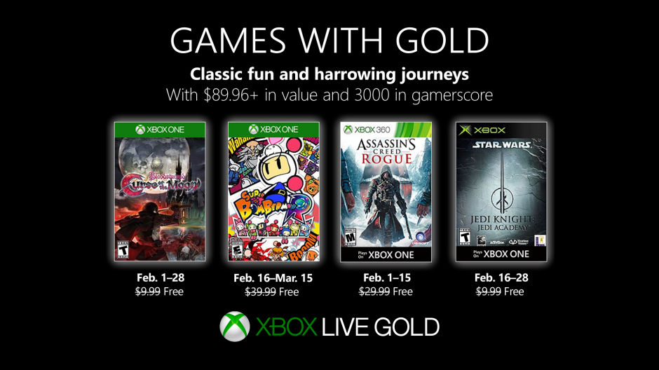 Xbox Live - Games with Gold Januar 2019