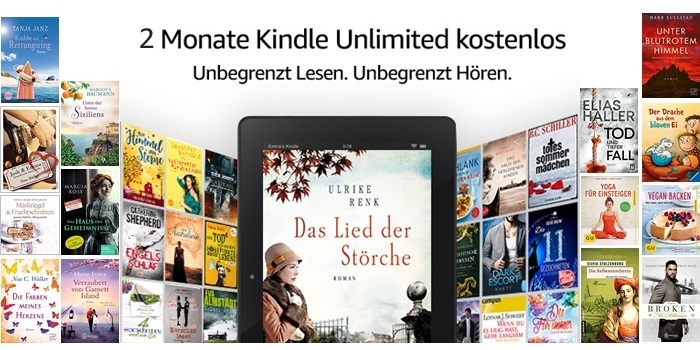 Kindle Unlimited - 2 Monate gratis - auch für Bestandskunden ohne laufendes Abo