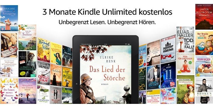 Kindle Unlimited - 3 Monate gratis - auch für Bestandskunden ohne laufendes Abo