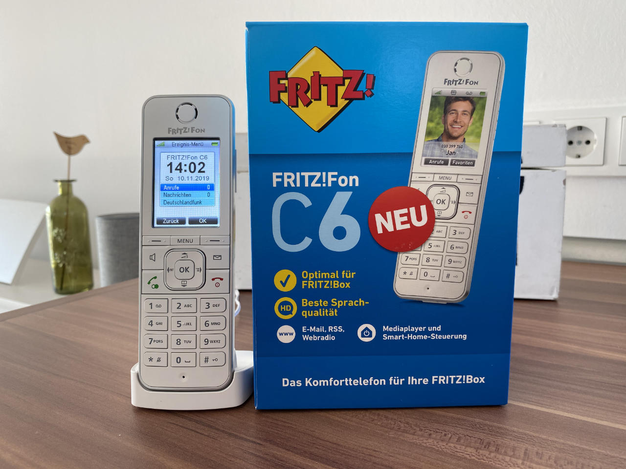 Test: FRITZ!Fon C6 – schnurloses DECT-Telefon von AVM | DECT-Telefone