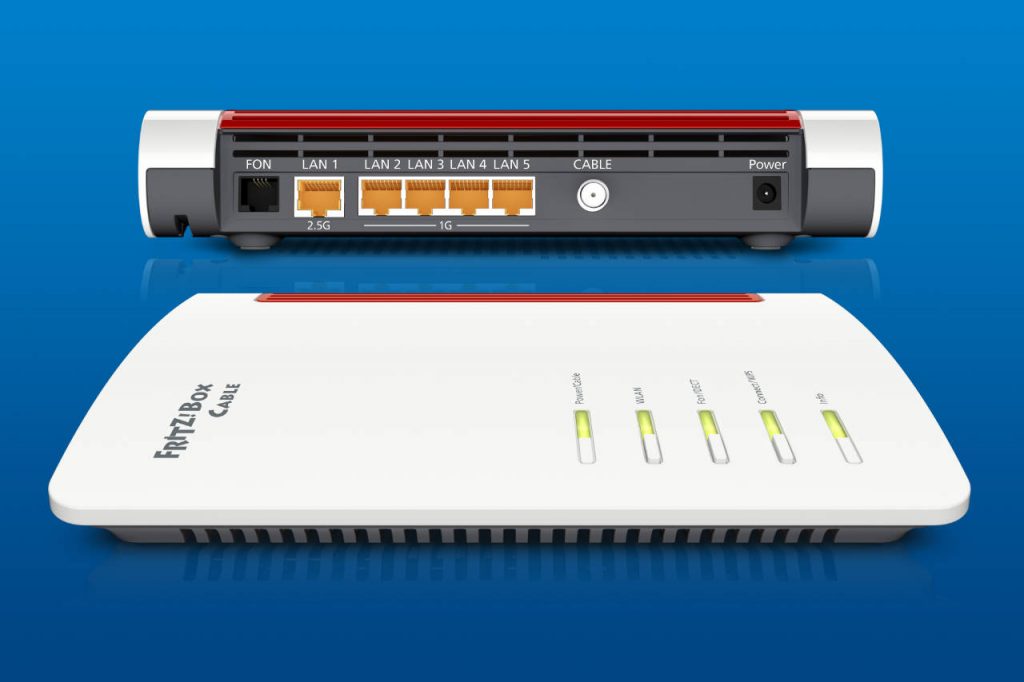 FRITZ!Box 6660- neuste Kabel FRITZ!Box mit WLAN AX /Wi-Fi 6 und 2,5 Gigabit-Anschluss