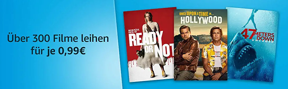 Über 300 Filme für je 99 Cent ausleihen - Prime Deals Popcorn Woche - Heimkino Schnäppchen