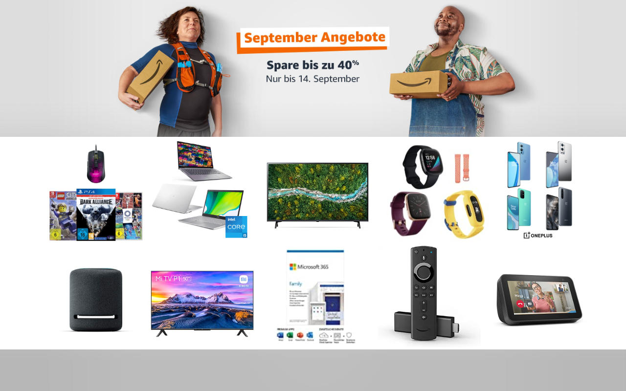 September-Angebote bei amazon.de - Tagesangebote und Blitzangebote - Tag 2