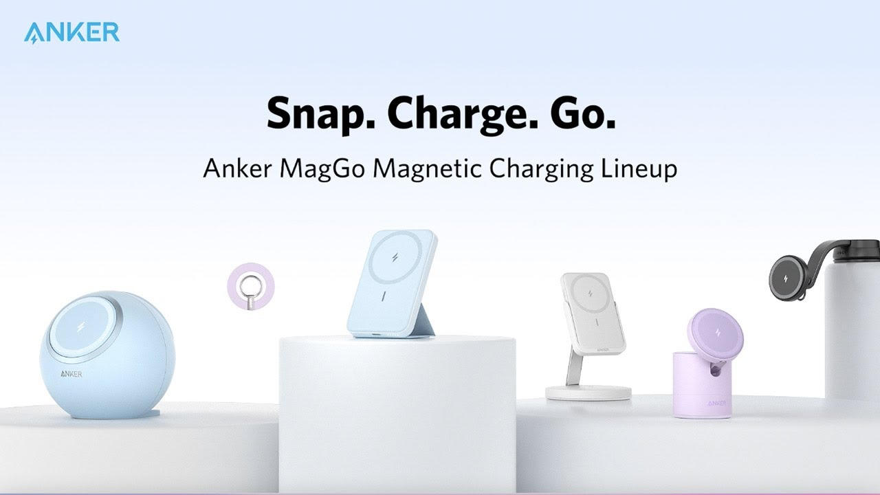 Anker MagGo - magnetische Ladegeräte, mobile Akkus, Halterungen für Schreibtisch und Auto - alternatives MagSafe-Zubehör