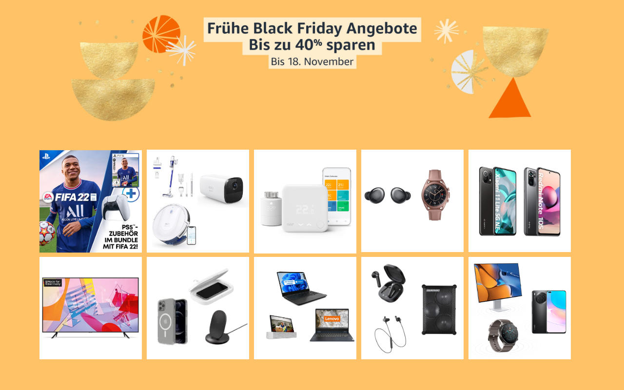 Amazon - bereits jetzt Black Friday Deals - Tag 5 am 12. November