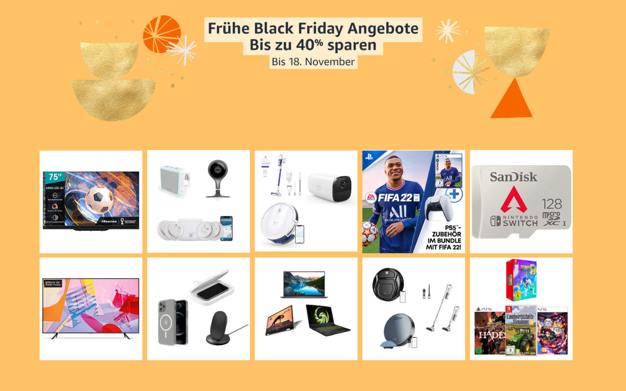 Amazon - bereits jetzt Black Friday Deals - Tag 6 am 13. November