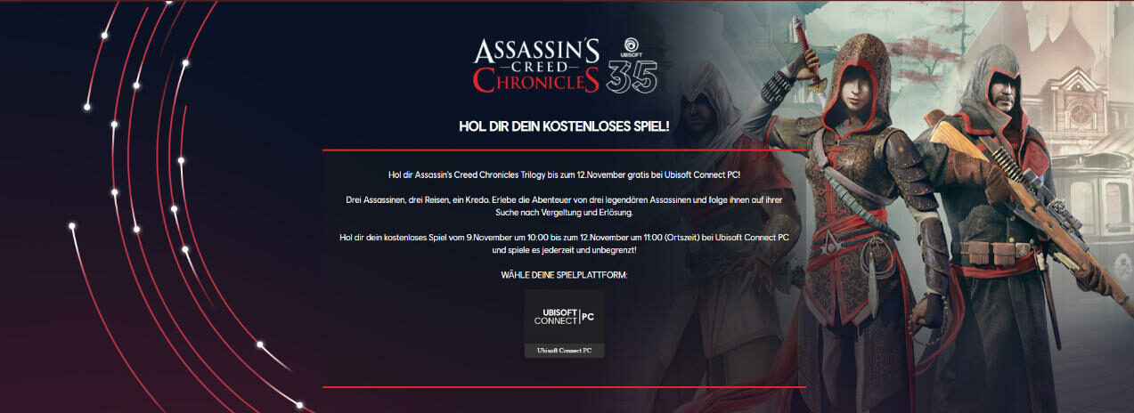 Assassin's Creed Chronicles Trilogy kostenlos für PC - Freebies von Ubisoft