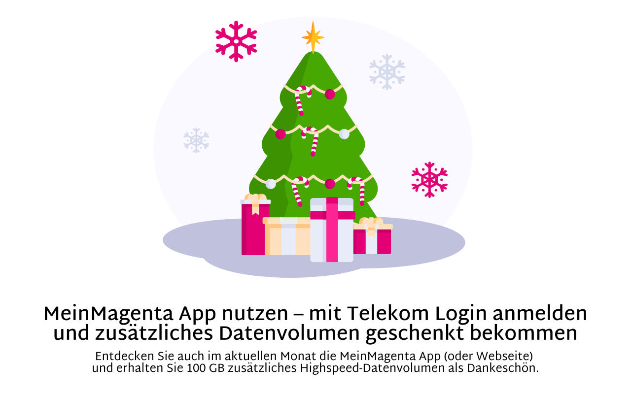 100 GB Datengeschenk Telekom - Dezember 2021