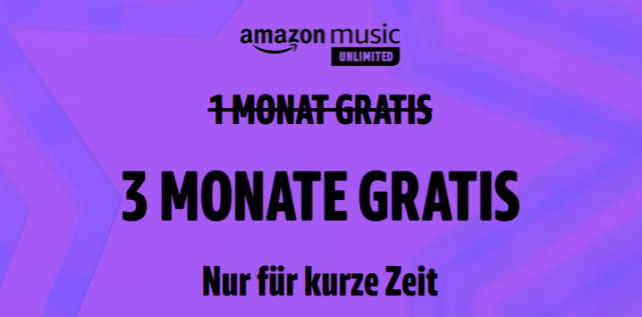 Amazon Music Unlimited - 3 Monate kostenlos für Neukunden und ggf. frühere Bestandskunden - Januar 2022