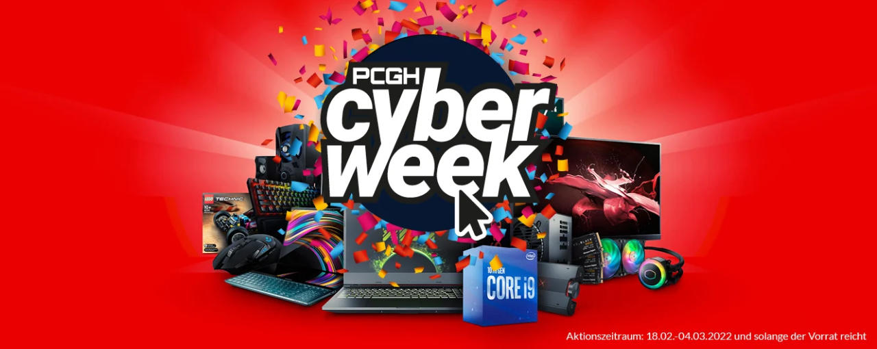 30 Jahre Alternate - PCGH Cyber Week vom 18. Februar bis 04. März 2022