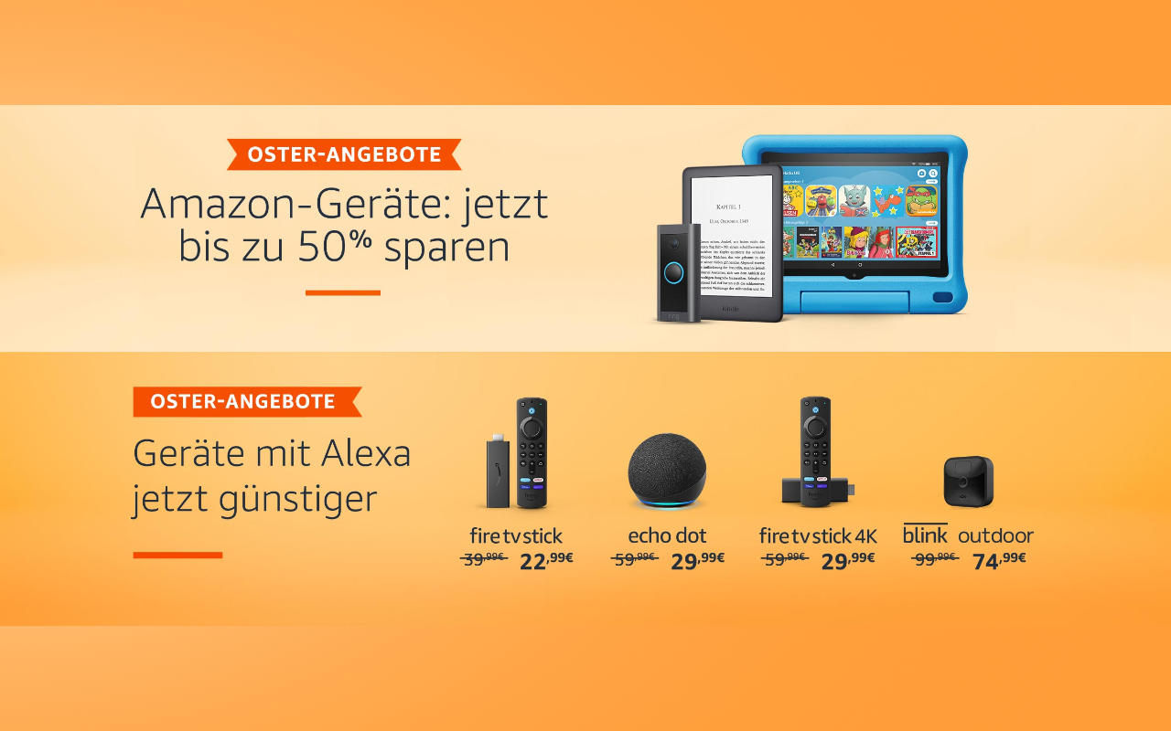 Geräte mit Alexa günstiger bei amazon.de - Amazon Oster-Angebote 2022