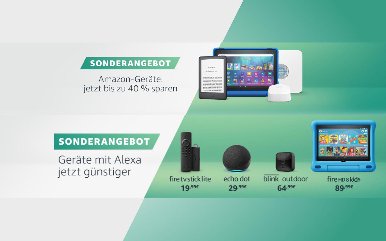 Geräte mit Alexa günstiger bei amazon.de - Mai 2022