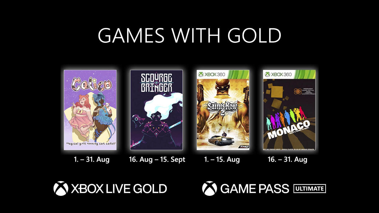 Games with Gold Xbox August 2022 - Neue Spiele mit Game Pass Ultimate und Xbox Live Gold