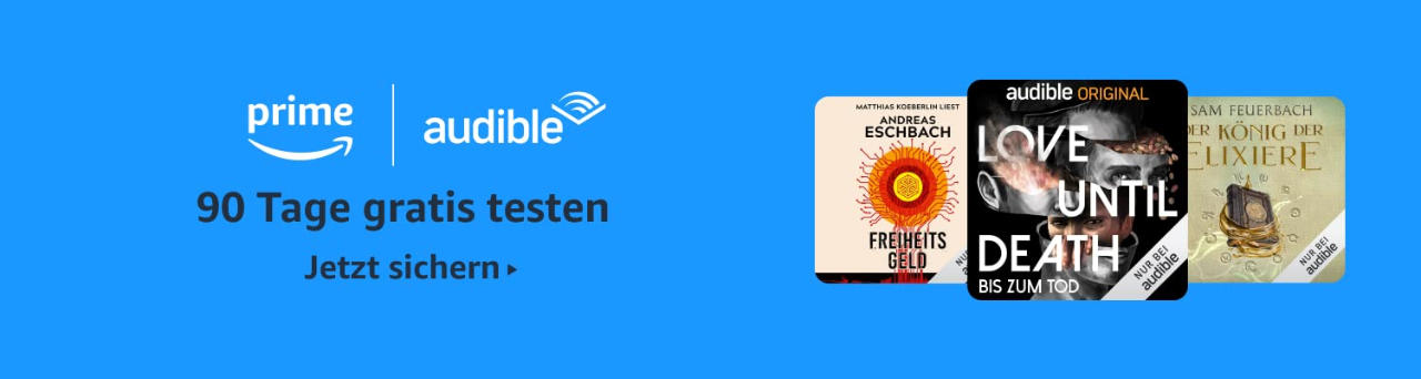 Audible Hörbücher günstiger - 90 Tage Hörbücher kostenlos - September/Oktober 2022 - mit Prime