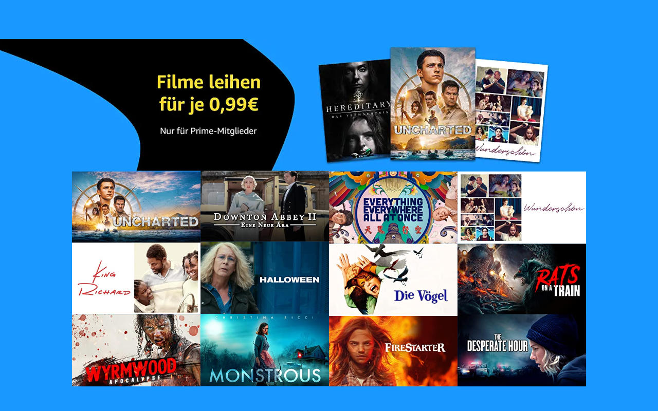 Filme für je 99 Cent ausleihen - Halloween - Oktober 2022 bei amazon.de - Heimkino Schnäppchen
