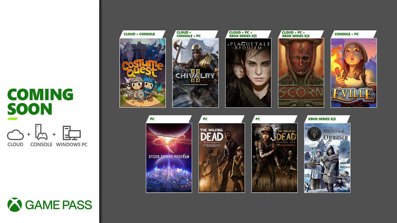 Xbox Games Pass und PC Games Pass - Neuzugänge für Cloud, PC und Xbox - Oktober 2022