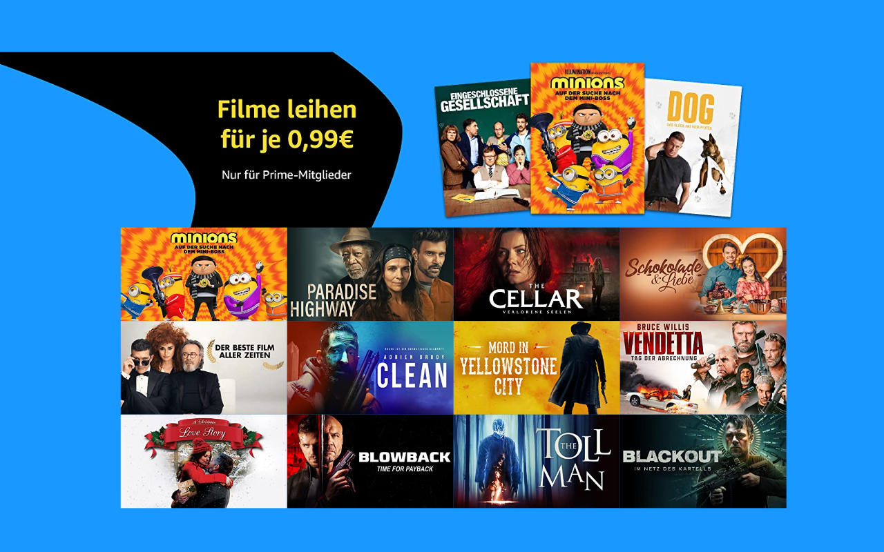 Filme für je 99 Cent ausleihen - Weihnachten - Dezember 2022 bei amazon.de - Heimkino Schnäppchen