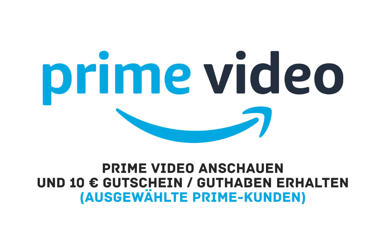 10 Euro Amazongutschein für Prime Video Nutzung - Januar 2023