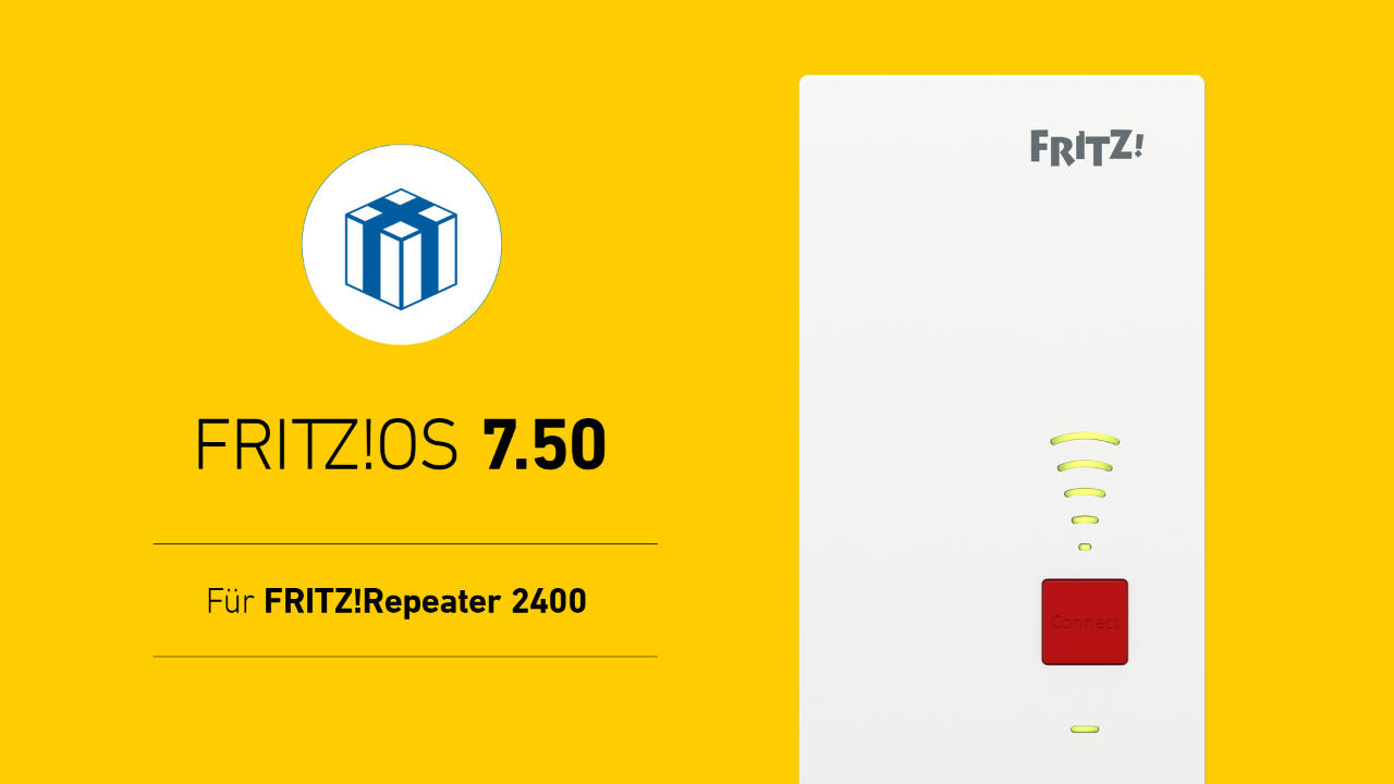 FRITZ!OS 7.50 jetzt auch für AVM FRITZ!Repeater 2400