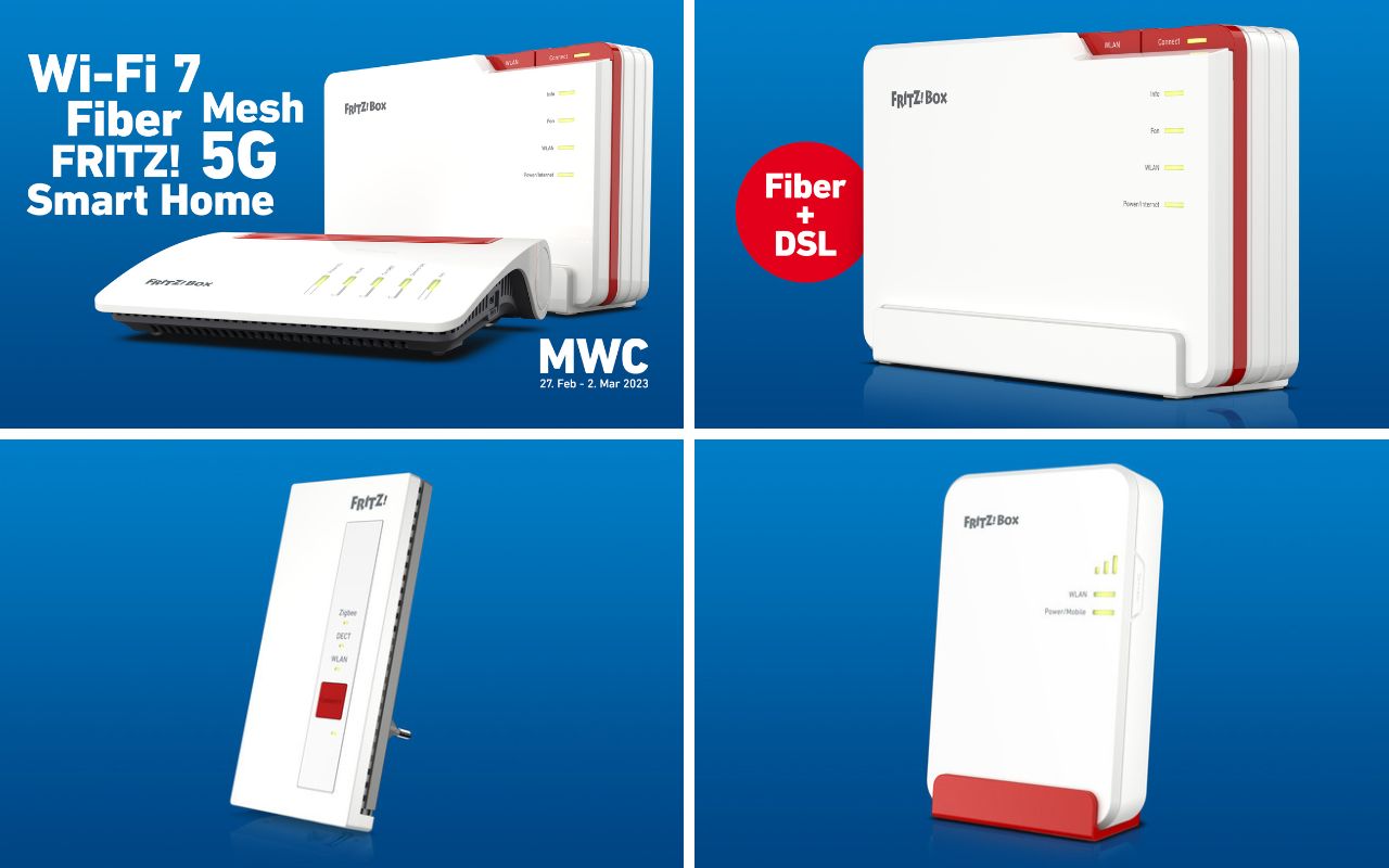 AVM stelllt neue FRITZ Boxen vor für Glasfaser und DSL - mit Wi-Fi 7, Zigbee, Matter und mehr
