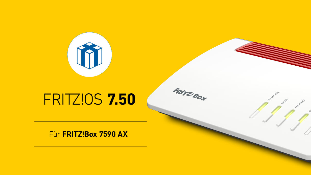 FRITZ!OS 7.50 jetzt auch für FRITZ!Box 7590 AX mit Wi-Fi 6