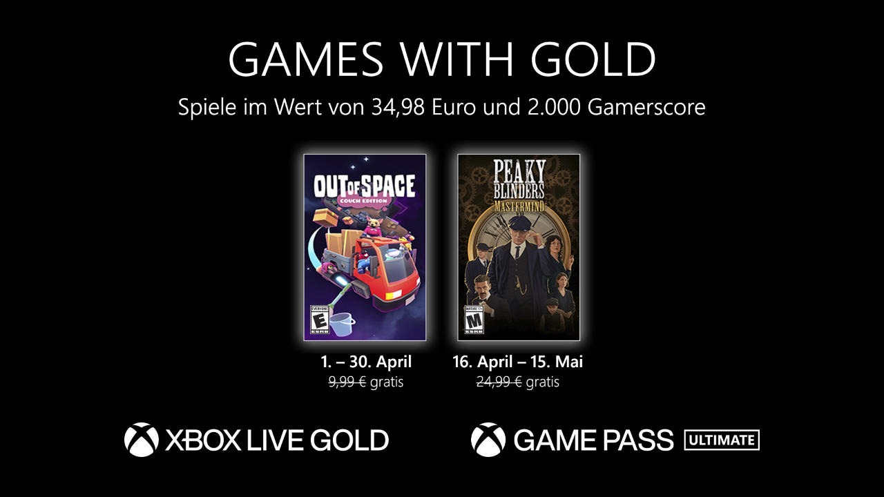 Games with Gold Xbox April 2023 - Neue Spiele mit Game Pass Ultimate und Xbox Live Gold