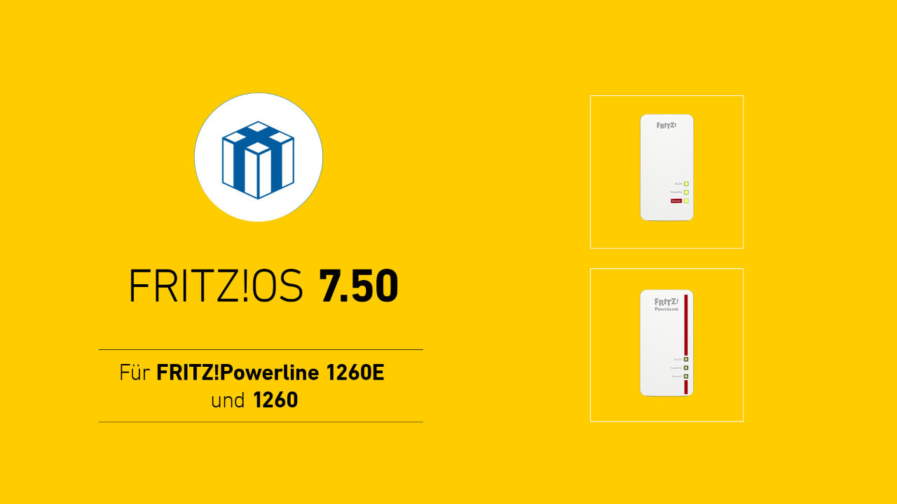 FRITZ!OS 7.50 jetzt auch für FRITZ!Powerline 1260 und 1260E verfügbar 