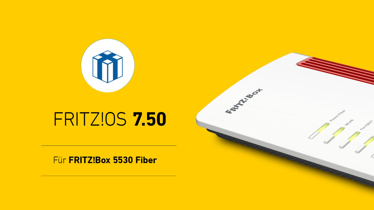 FRITZ!OS 7.50 jetzt auch für FRITZ!Box 5530 Fiber / Glasfaser mit Wi-Fi 6 - WLAN AX