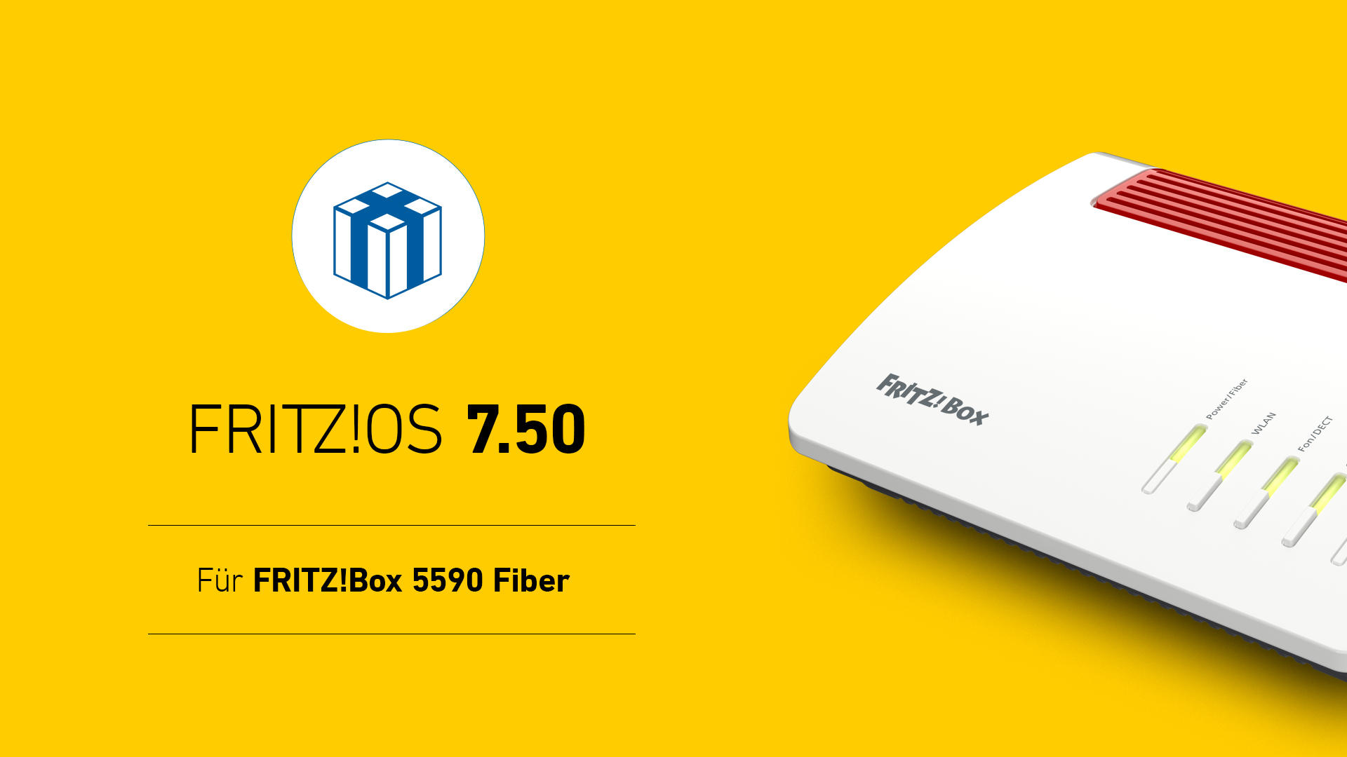 FRITZ!OS 7.50 jetzt auch für FRITZ!Box 5590 Fiber / Glasfaser mit Wi-Fi 6 - WLAN AX