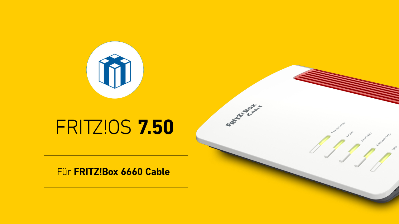 FRITZ!OS 7.50 jetzt auch für FRITZ!Box 6660 Cable mit Wi-Fi 6