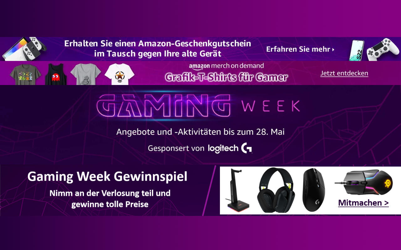 Amazon Gaming Week 2023 - Angebote nach der Gamescom 2023