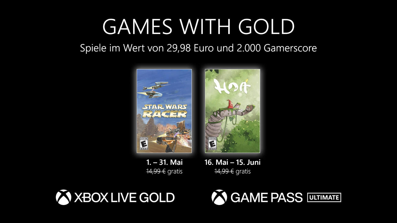 Games with Gold Xbox Mai 2023 - Neue Spiele mit Game Pass Ultimate und Xbox Live Gold