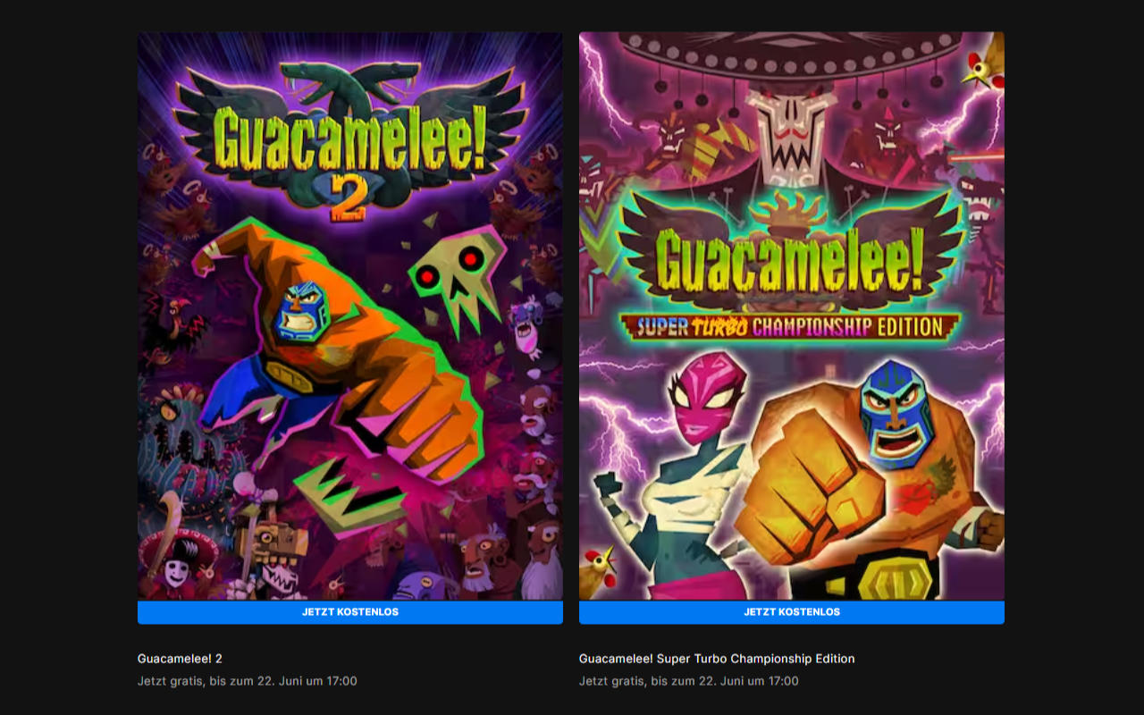 Guacamelee! 2 und Guacamelee! Super Turbo Championship Edition gratis PC-Spiele - Spiele-Vollversionen kostenlos (Windows)