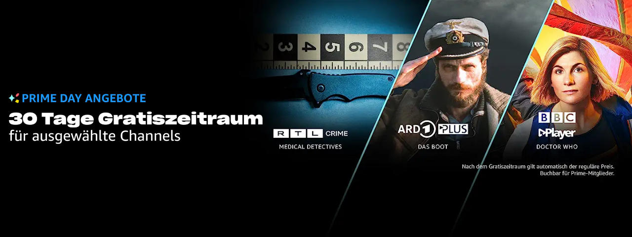 Prime Video Channels 30 Tage gratis - Prime Day Aktion - auch Paramount+?