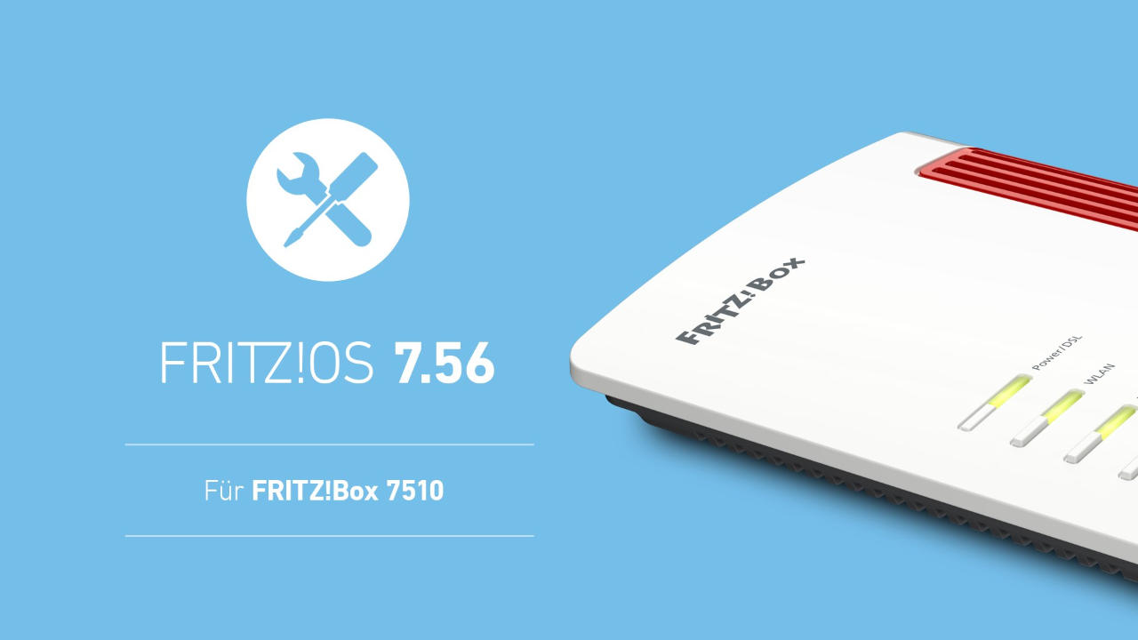 FRITZ!OS 7.56 jetzt auch für AVM FRITZ!Box 7510