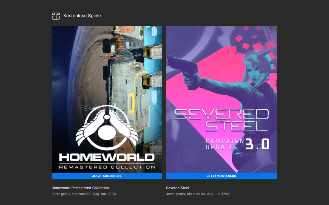 Homeworld Remastered Collection und Severed Steel für Windows gratis -PC-Spiele - Spiele-Vollversionen kostenlos 