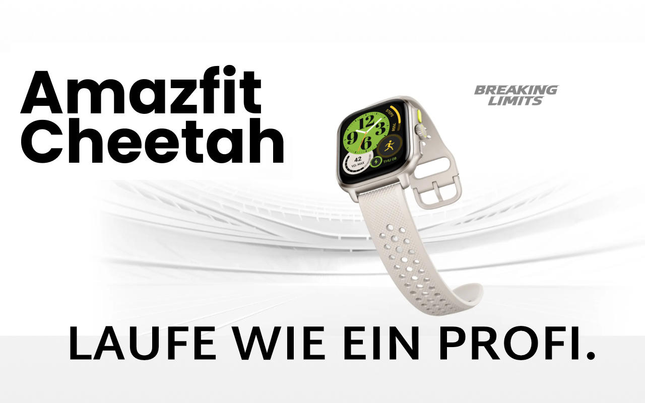 Amazfit Cheetah (Square/Eckig) - Smartwatch / Laufuhr mit präzisem GPS und KI Coach