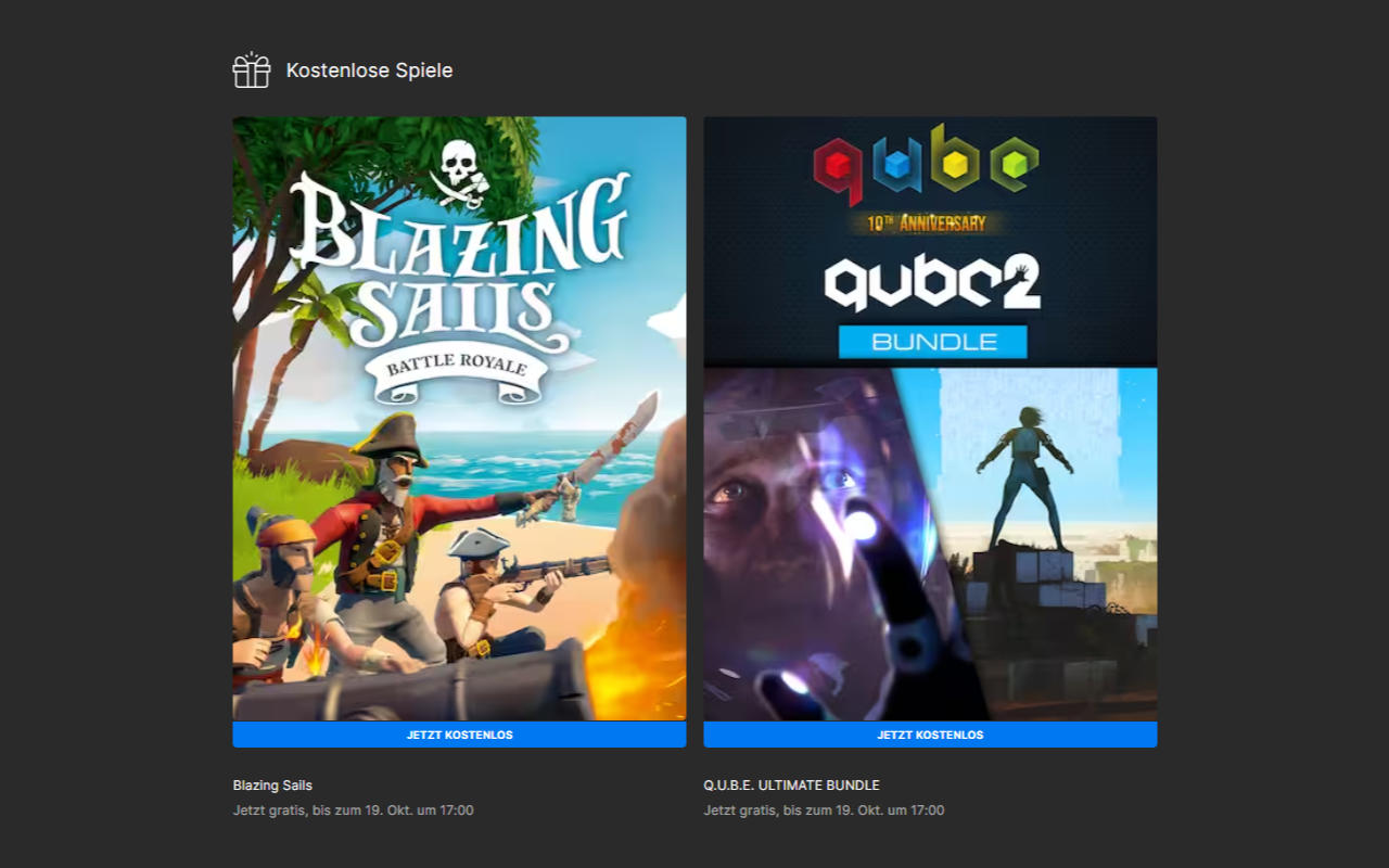 Blazing Sails und Q.U.B.E. Ultimate Bundle für Windows gratis - PC-Spiele - Spiele-Vollversionen kostenlos 