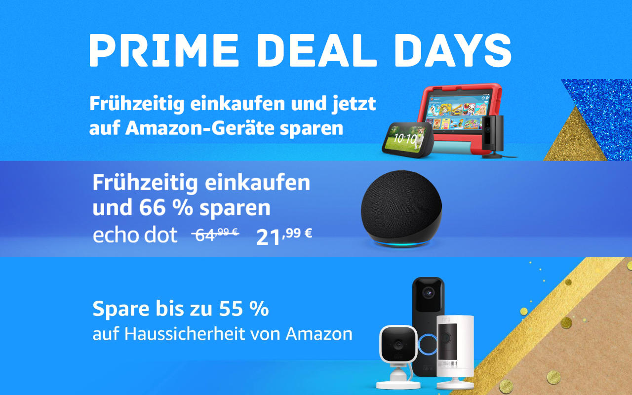 Prime Deal Days - frühe Angebote für Amazon-Geräte