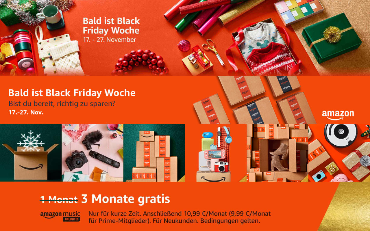 Black Friday 2023 Angebote bei amazon.de