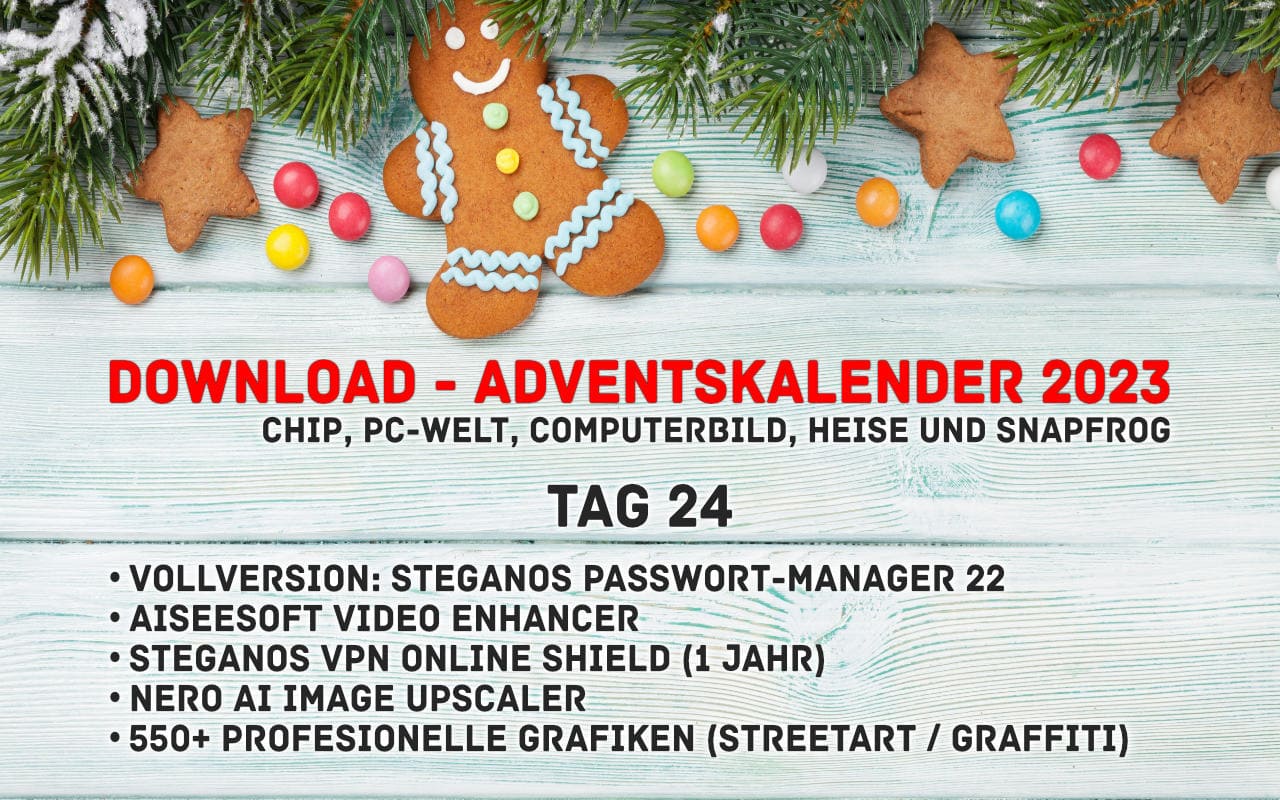 Download Adventskalender 2023 - Chip.de, PC-Welt, ComputerBild, Heise, Snapfrog