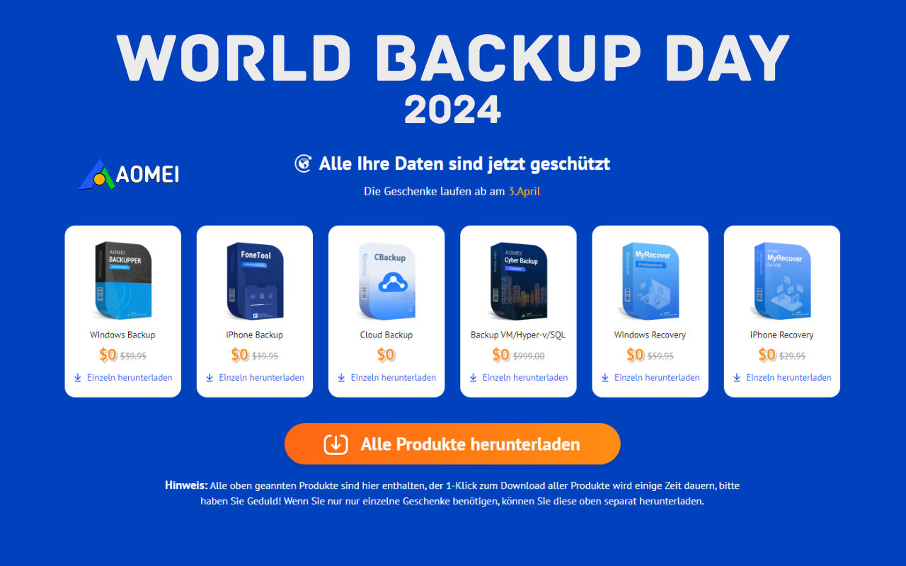World Backup Day 2024 - Weltweite Tag der Datensicherung