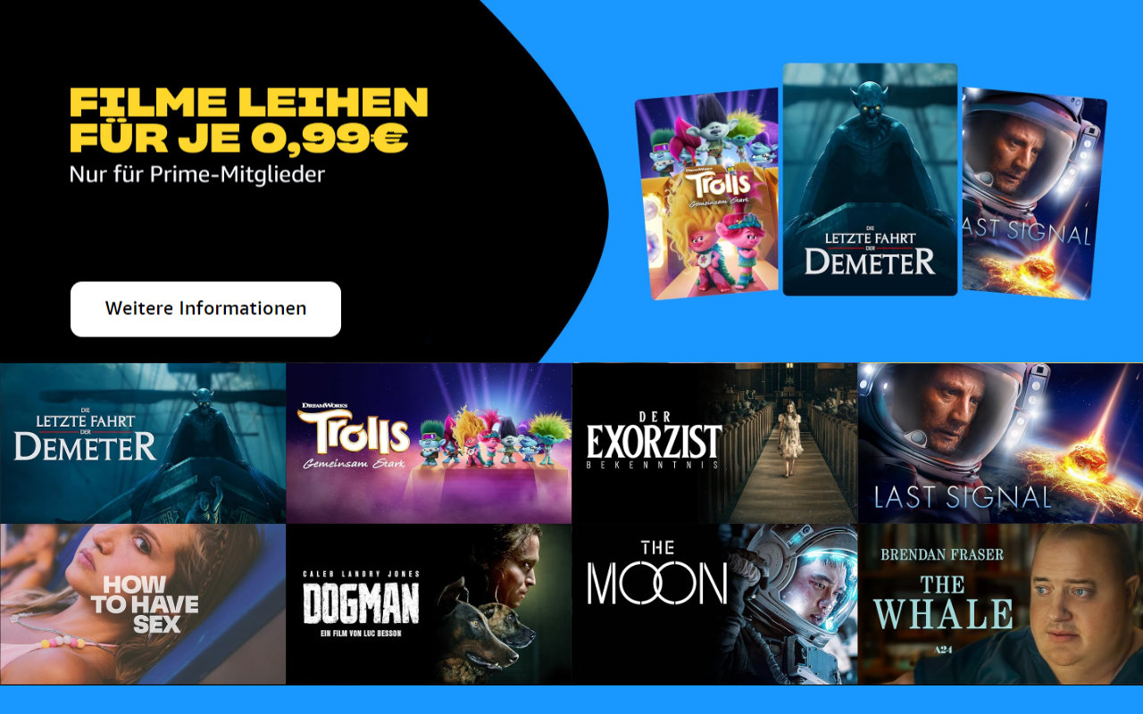 Prime Deals: Rund 300 Filme für je 99 Cent leihen - Ostern 2024