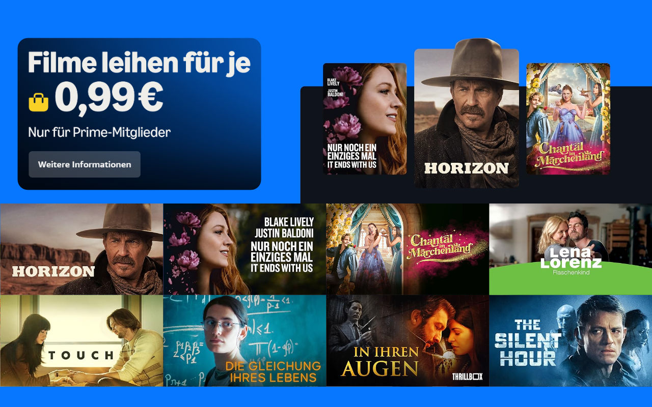 Prime Deals: Über 50 Filme für je 99 Cent leihen im Januar 2025